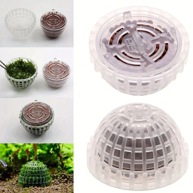 Aquarium Plant Rings - Plastic Aquarium Moss Ball Filter Aquatic