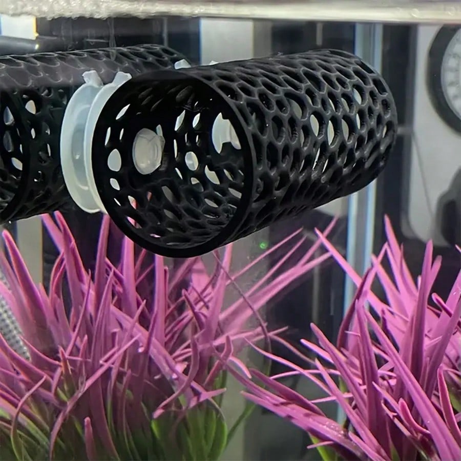Aquarium Plant Rings - Aquarium Fish Hideout Black Hollow Tube