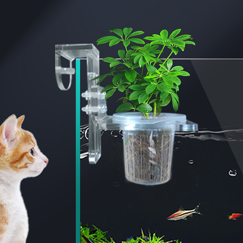 Aquarium Plant Rings - Fish Tank Planting Cups Hydroponic Support