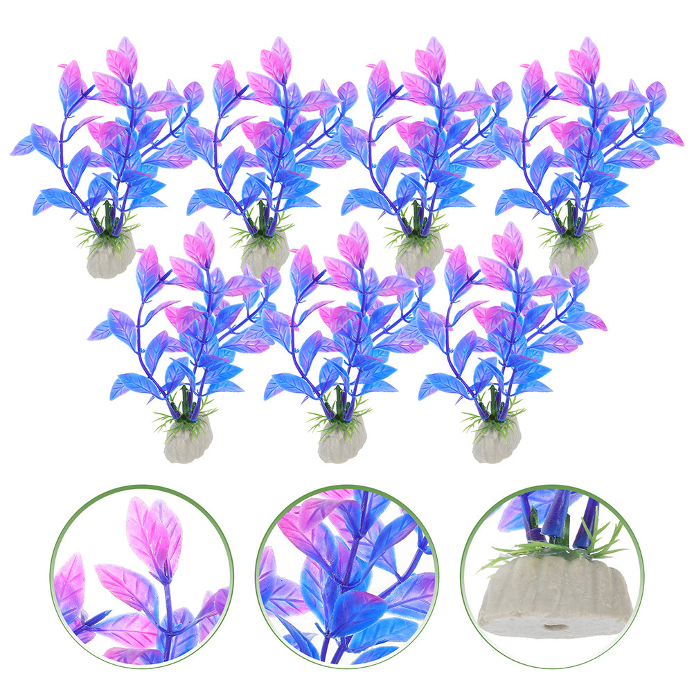 Planted Aquarium Ada - 20Pcs Lightweight Exquisite Fake Aquatic Plants