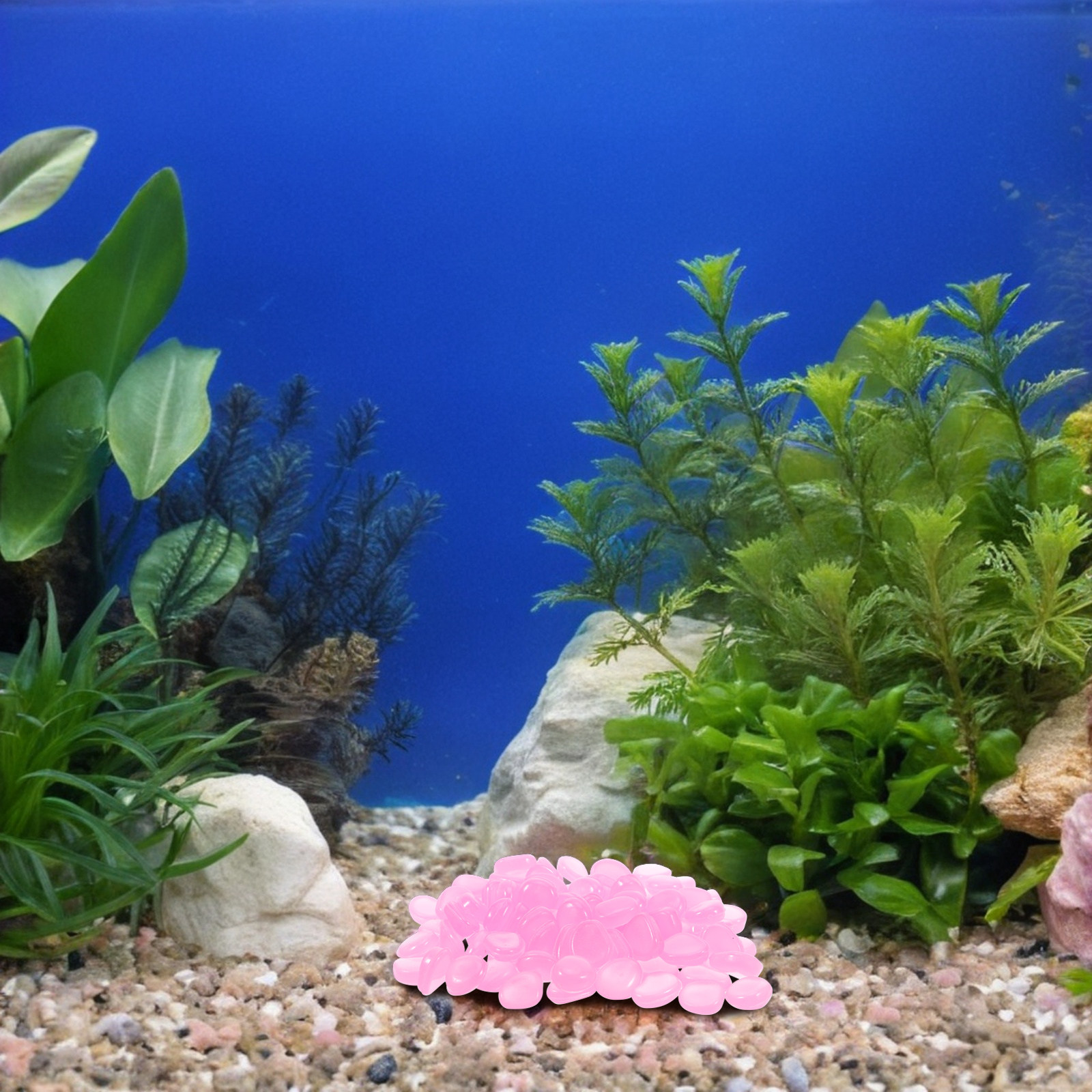 400Pcs Glowing Pebbles Violet  - Aquarium Plant Violet recension och pris