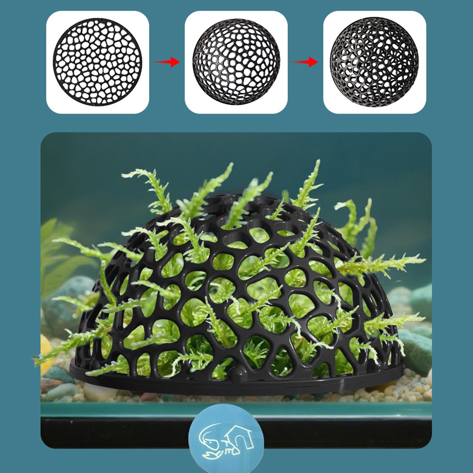 Aquarium Hiden Cave Shelter fo - Aquarium Plant Rings recension och pris