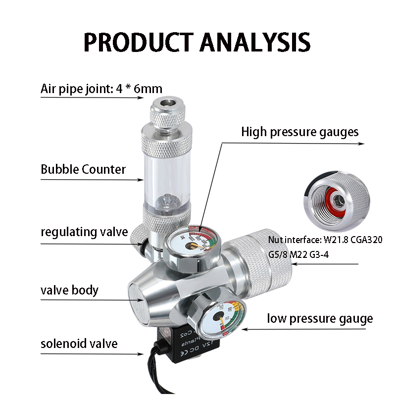 New DIY Aquarium CO2 Regulator - Planted Aquarium Co2 recension och pris