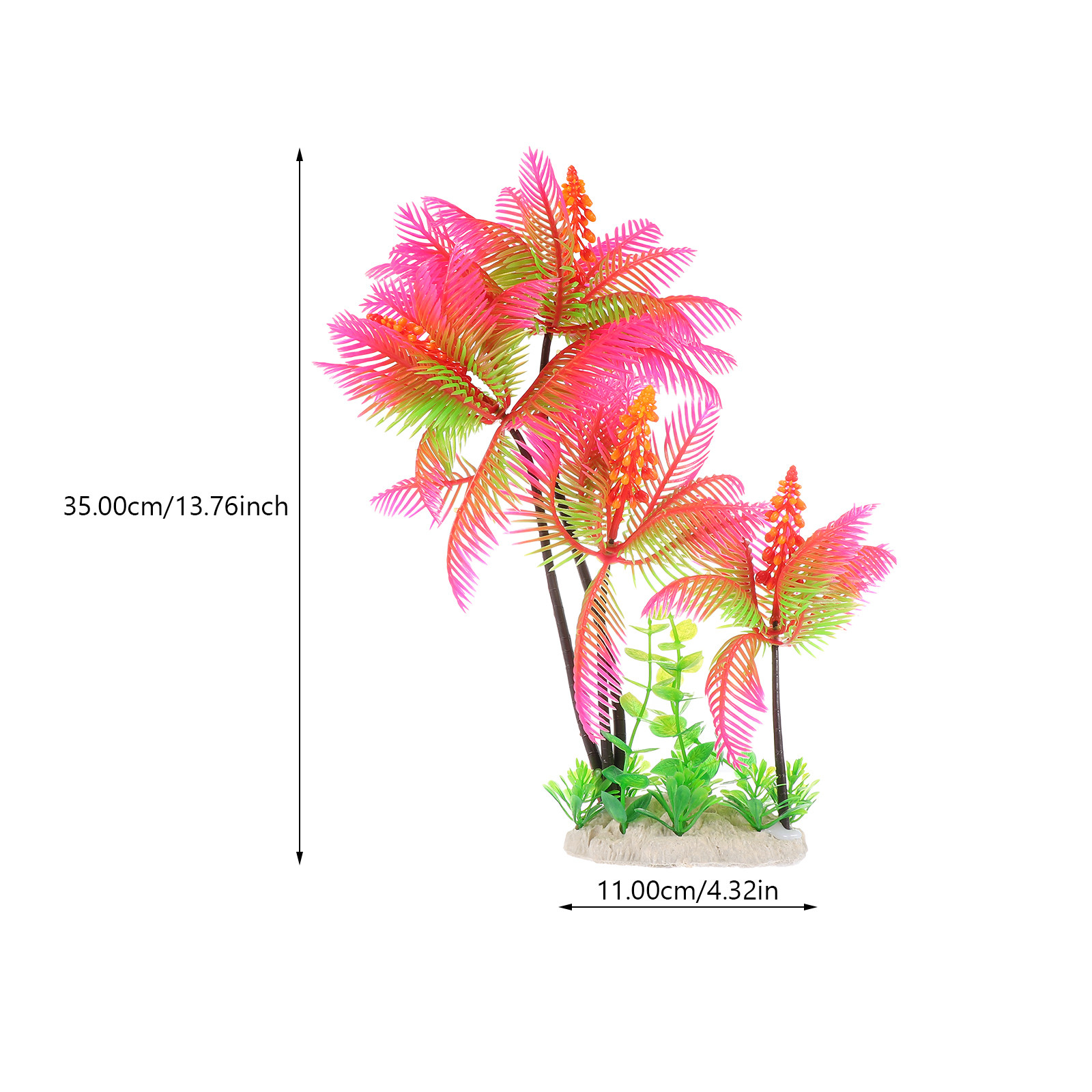 1Pcs Realistic Coconut Tree Re - Planted Aquarium Ada recension och pris