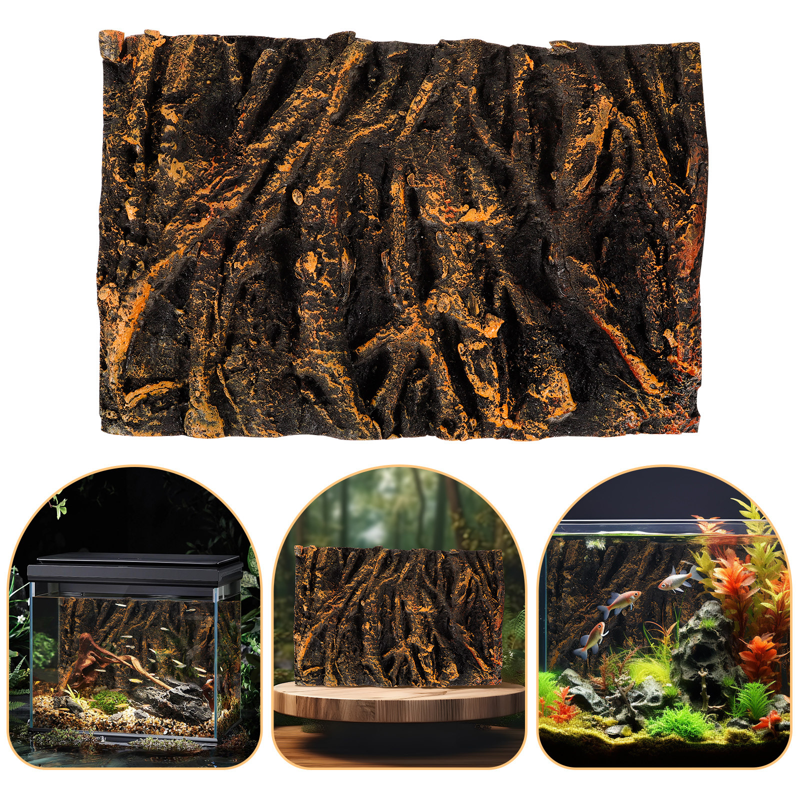 3D Tree Root PU Aquarium Backg - Aquarium Plants Book recension och pris