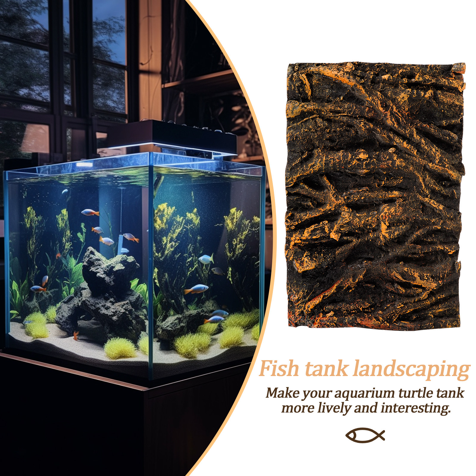 3D Tree Root PU Aquarium Backg - Aquarium Plants Book recension och pris