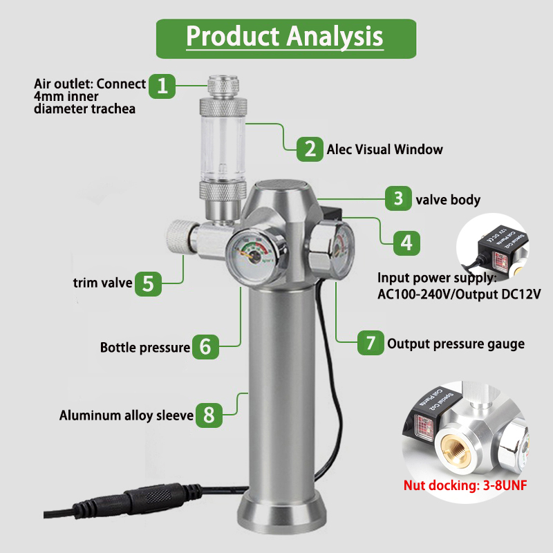 Aquarium CO2 Regulator Solenoi - Planted Aquarium Co2 recension och pris