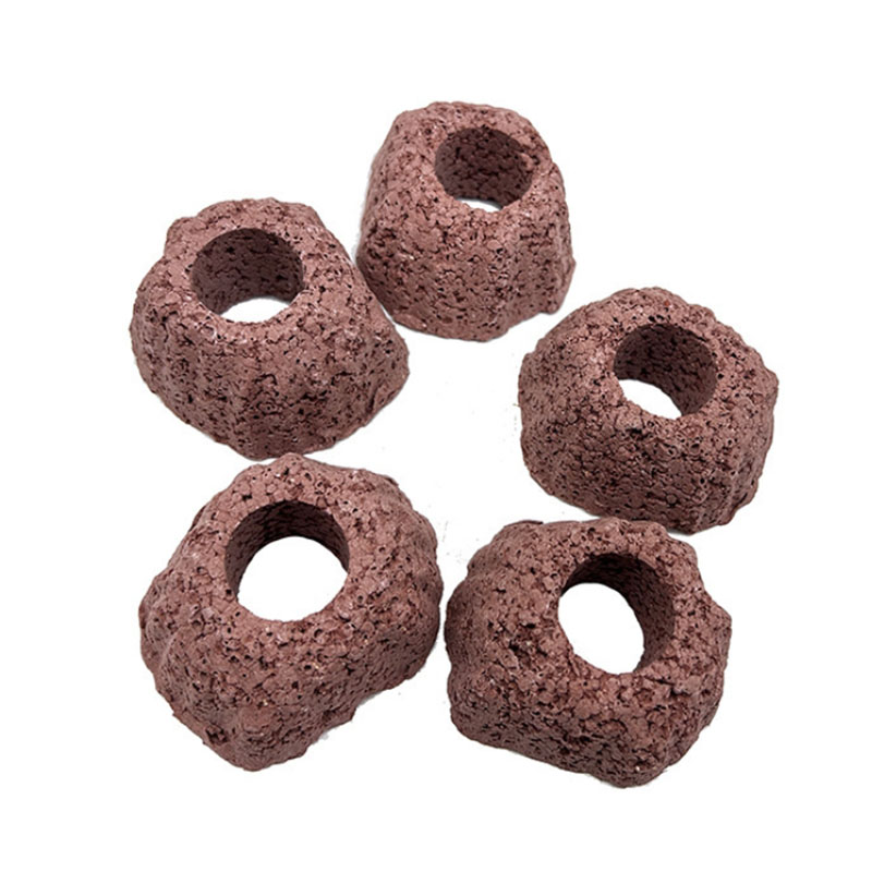 Red Volcanic Aquarium Decorati - Aquarium Plant Rings recension och pris