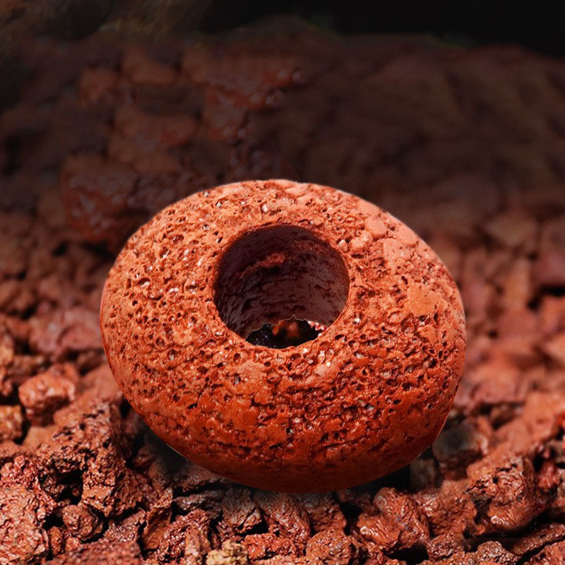 Red Volcanic Aquarium Decorati - Aquarium Plant Rings recension och pris