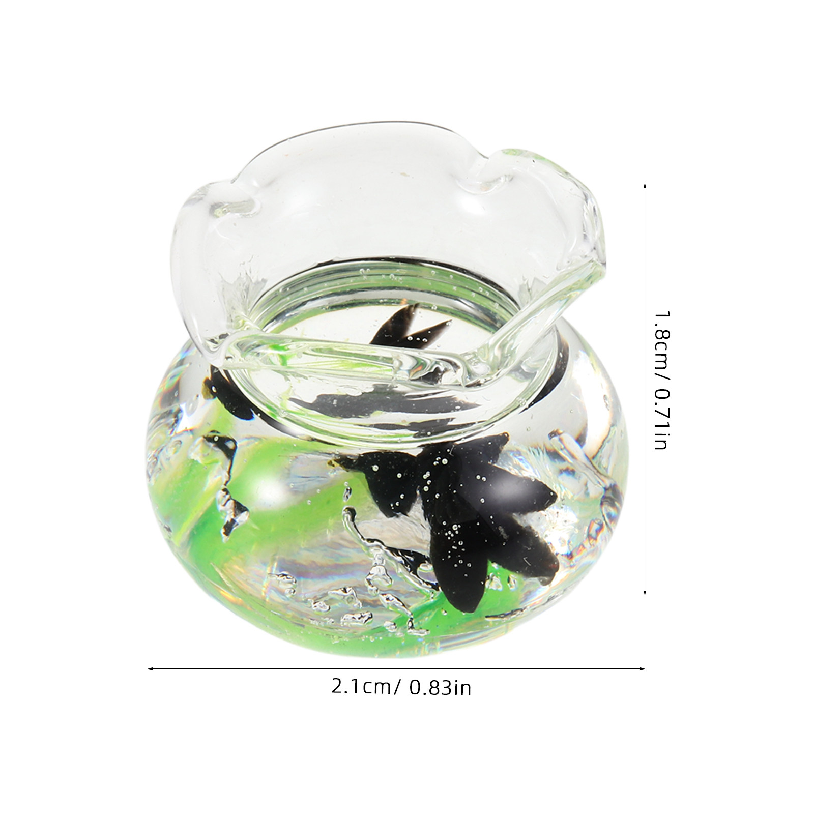Mini Round Resin Fish Bowl Tin - Planted Aquarium Accessories recension och pris