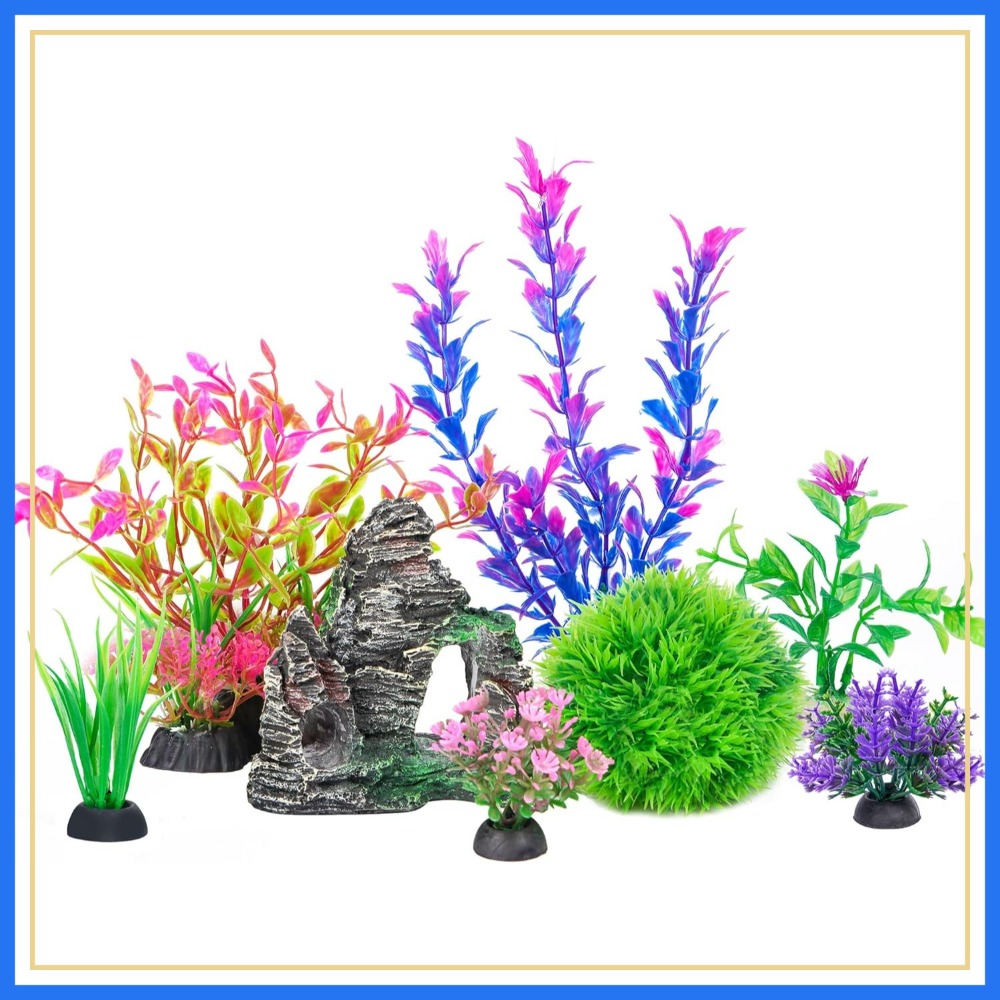 Aquarium Artificial Plastic Pl - Planted Aquarium Accessories recension och pris