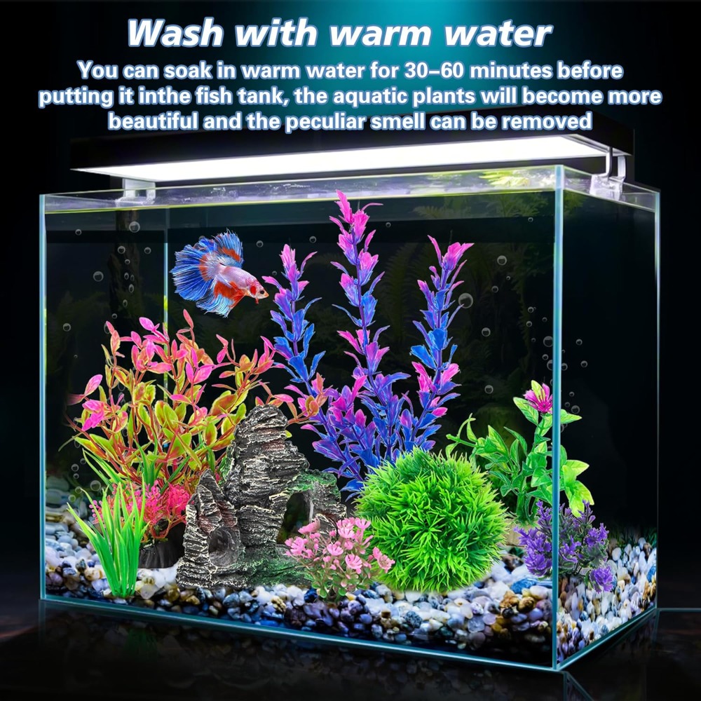Aquarium Artificial Plastic Pl - Planted Aquarium Accessories recension och pris