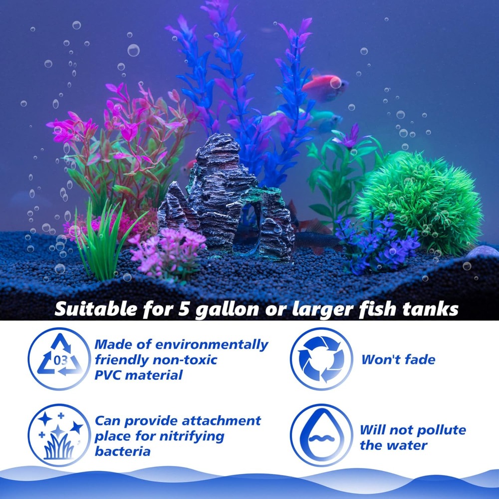 Aquarium Artificial Plastic Pl - Planted Aquarium Accessories recension och pris